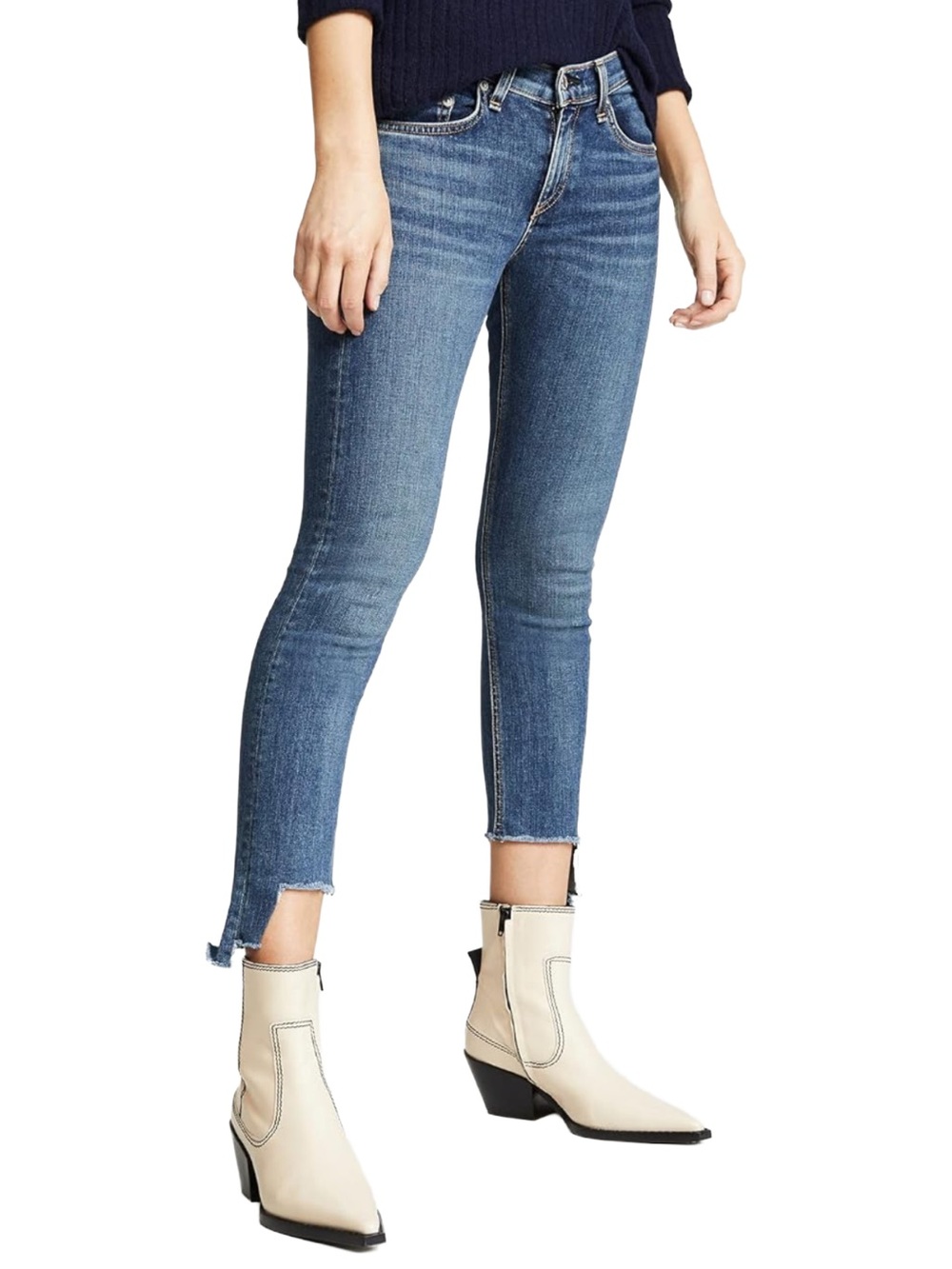 rag & bone Cate Step Hem Ankle Skinny Jeans Hampton NWT